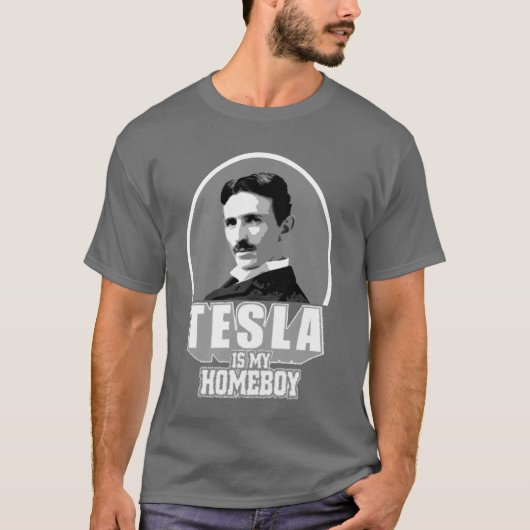 Tesla is mijn thuisjongen t-shirt (Voorkant)