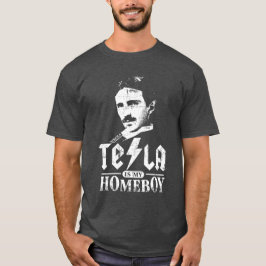 Tesla is mijn thuisjongen t-shirt
