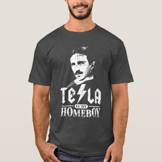 Tesla is mijn thuisjongen t-shirt (Voorkant)
