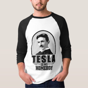 Tesla is mijn thuisjongen t-shirt