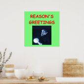 tesla kerstmis poster (Keuken)
