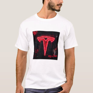 Tesla Logo Kunst T-shirt