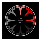 Tesla-logo Perfect Poster (Voorkant)