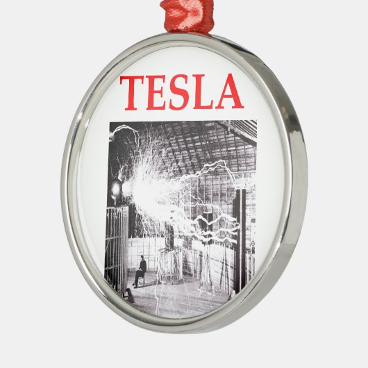 tesla metalen ornament (Links)