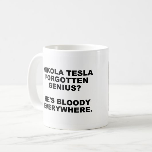 Tesla-Mok Koffiemok (Voorkant links)