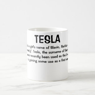 Tesla-naam Betekenis Koffiemok