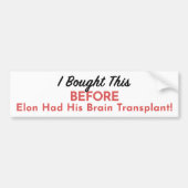 Tesla Owner's Lament Bumpersticker (Voorkant)