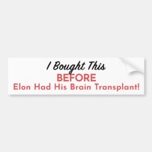 Tesla Owner's Lament Bumpersticker