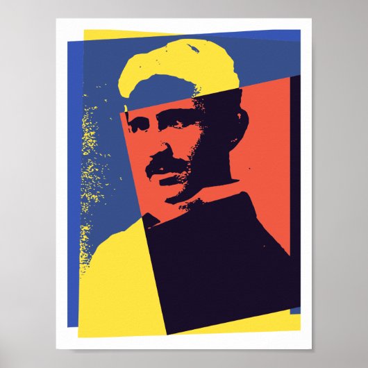 Tesla Pop Art Poster (Voorkant)
