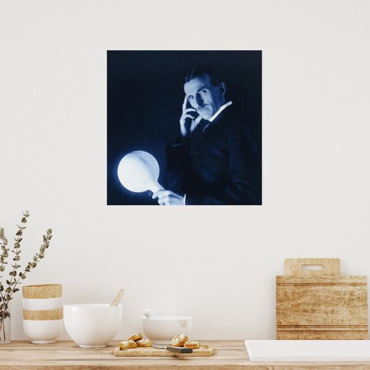 tesla poster (Keuken)