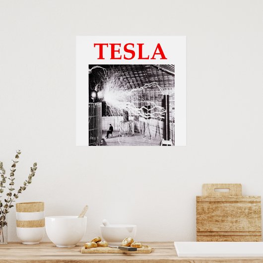 tesla poster (Keuken)