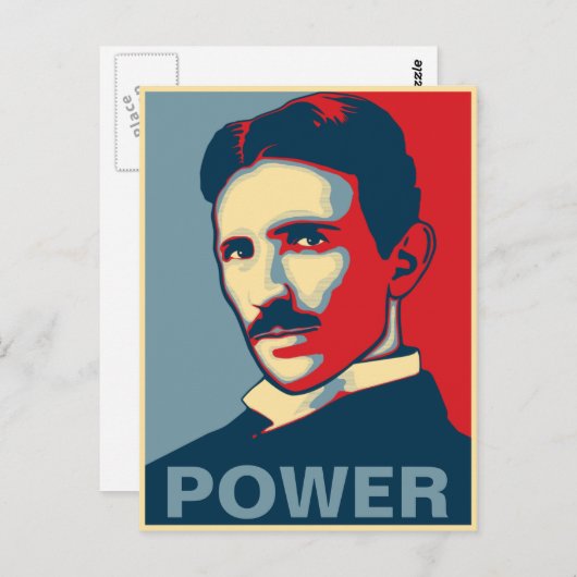 Tesla Power Briefkaart (Voorkant / Achterkant)