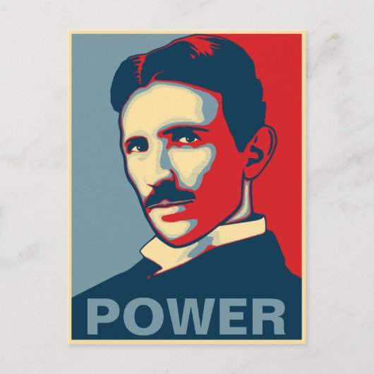 Tesla Power Briefkaart (Voorkant)