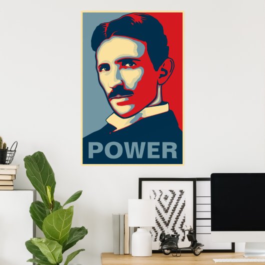 Tesla Power Poster (Thuiskantoor)