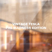  TESLA PRE-MADNESS EDITION RAAMSTICKER (Vel 2)