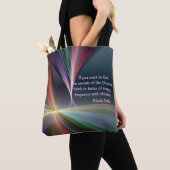 Tesla Quote Geheim van het Universum Personalisere Tote Bag (Dichtbij)