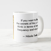 Tesla Quote over Jumbo-Mok Grote Koffiekop (Voorkant rechts)