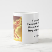 Tesla Quote over Jumbo-Mok Grote Koffiekop (Voorkant)