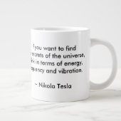 Tesla Quote over Jumbo-Mok Grote Koffiekop (Rechts)