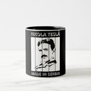 Tesla Retro Coffee Mugs Tweekleurige Koffiemok