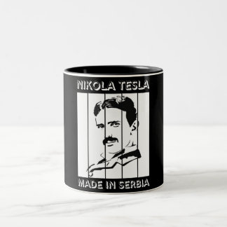 Tesla Retro Coffee Mugs Tweekleurige Koffiemok