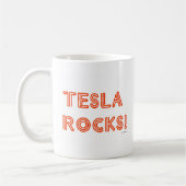 Tesla Rocks. Koffiemok (Links)