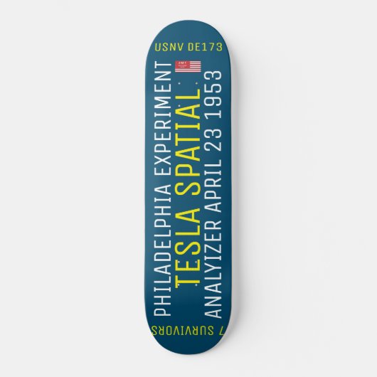TESLA RUIMTELIJKE Skateboard (Voorkant)
