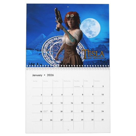Tesla St. Vrain Kalender (Jan 2026)