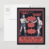 Tesla tegen Edison Briefkaart (Voorkant / Achterkant)