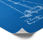 Tesla-toestellen voor het overbrengen van elektris poster (Hoek)