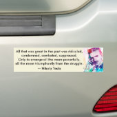 Tesla Triumphant Bumpersticker (Op auto)