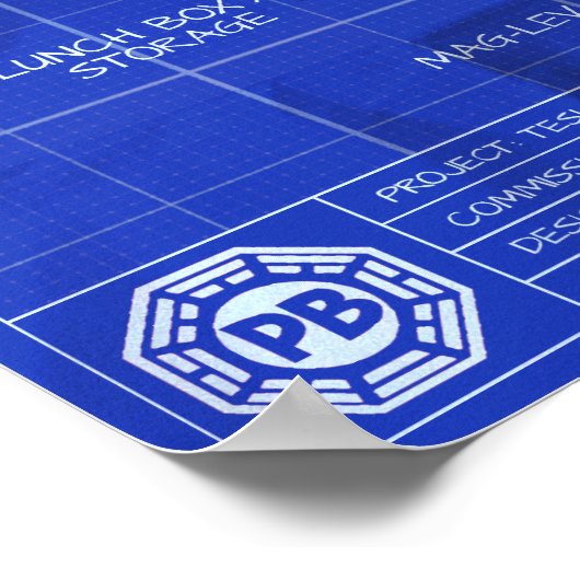 Tesla Tube Blueprints Poster (Hoek)