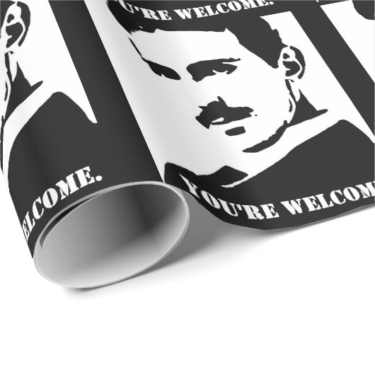 Tesla (u bent welkom.) cadeaupapier (Rol Hoek)