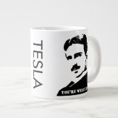 Tesla (u bent welkom.) grote koffiekop (Voorkant rechts)