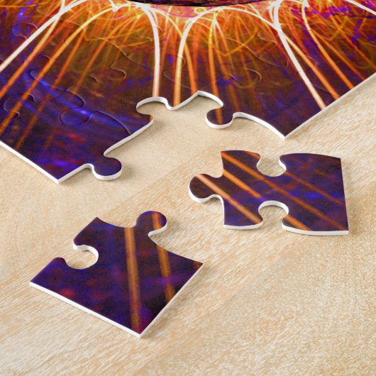 Tesla's andere Oogfractale kunst Legpuzzel (Zijkant)