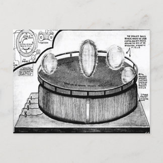 Tesla's eitje bij het Columbia Exposition Briefkaa Briefkaart