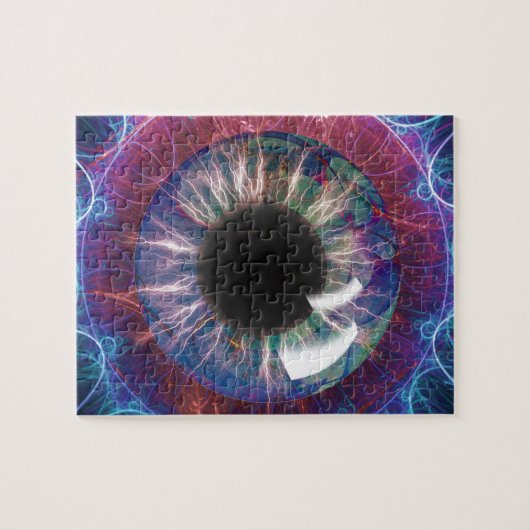 Tesla's Oogfractal Design Legpuzzel (Horizontaal)