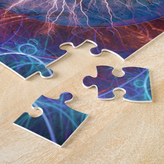 Tesla's Oogfractal Design Legpuzzel (Zijkant)