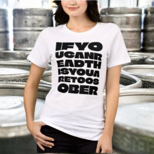 TeSober Stacked Statement T-shirt