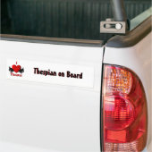 Tespian aan boord van de Bumpersticker (Op Truck)