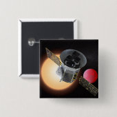 TESS Planeet Jager Ruimtevaartuig Vierkante Button 5,1 Cm (Voorkant /achterkant)