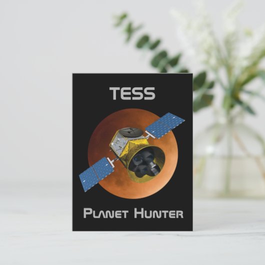 TESS Planet Hunter Spacecraft Briefkaart (Staand voorkant)
