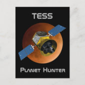 TESS Planet Hunter Spacecraft Briefkaart (Voorkant)
