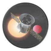 TESS Planet Hunter Spacecraft Hockey Puck (Voorkant)