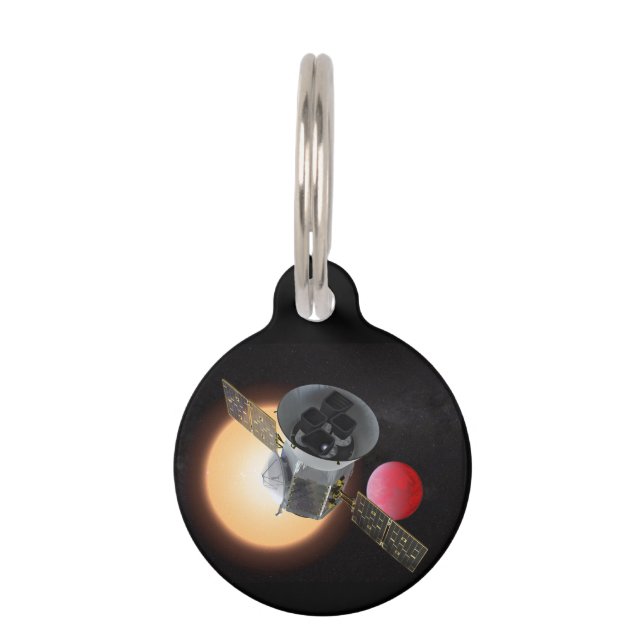 TESS Planet Hunter Spacecraft Huisdierpenning (Voorkant)