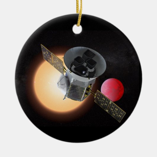 TESS Planet Hunter Spacecraft Keramisch Ornament (Voorkant)