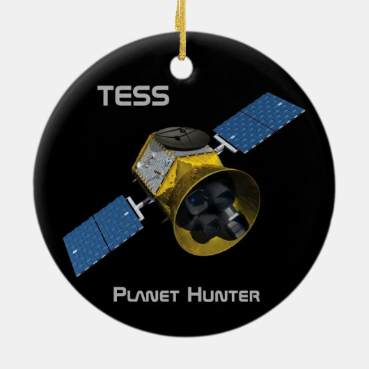 TESS Planet Hunter Spacecraft Keramisch Ornament (Achterkant)