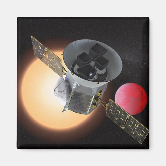 TESS Planet Hunter Spacecraft Magneet (Voorkant)