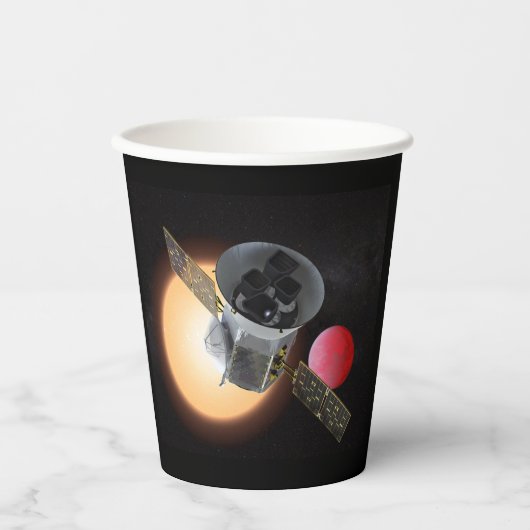 TESS Planet Hunter Spacecraft Papieren Bekers (Voorkant)