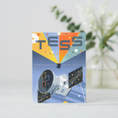 Tess Space Telescope Poster. Briefkaart (Staand voorkant)